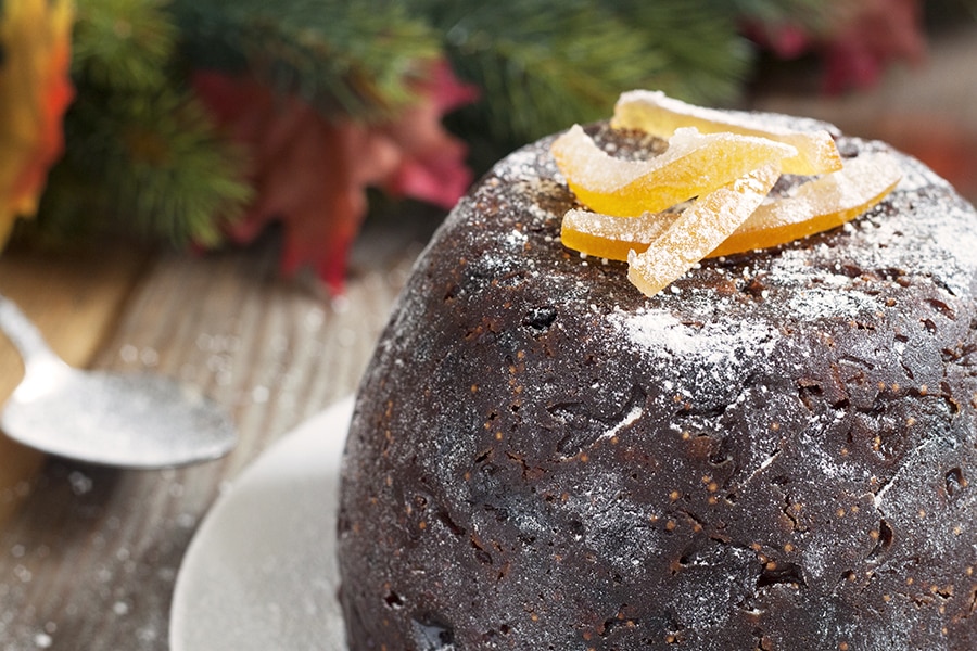 Orange, fig and almond Christmas pudding | www.cookbakeeat.com #christmas #pudding #dessert